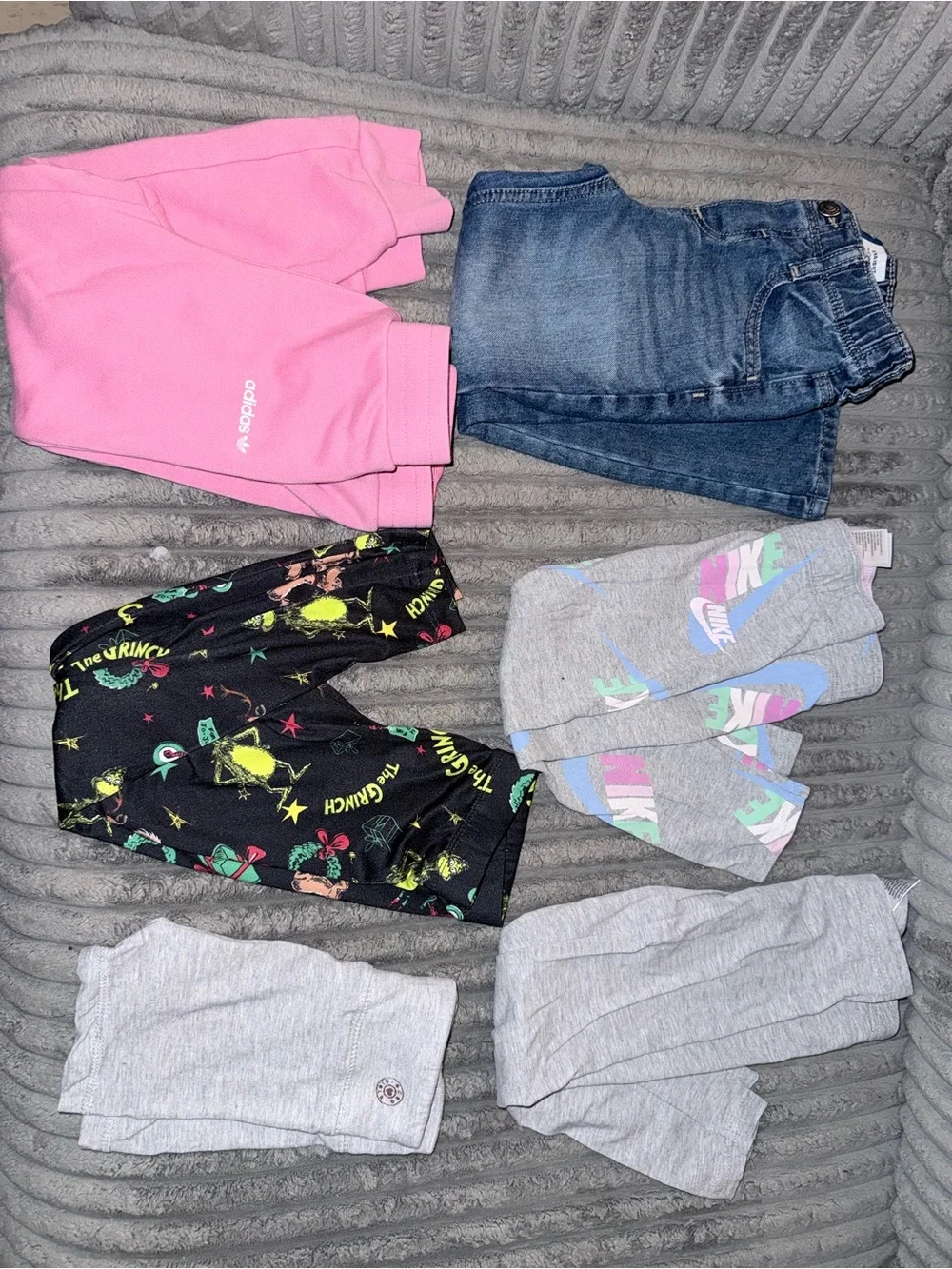 Girls Gray Top & Pink Rainbow 'Love' bundle